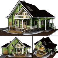 Log house - rounded log