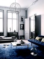 Blue Scandinavian Interior scene