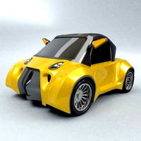 Cute futuristic concept car