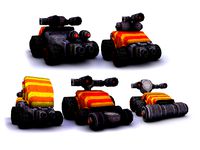 Future combat vehicle collection