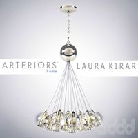 Caviar Polished Nickel & Clear Glass Bouqet