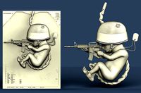 3d STL model for CNC soldier embryo