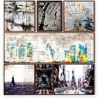 Art Frams 39- Newyork Map By Present Painting