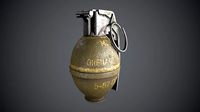 M26 GRENADE LOW POLY