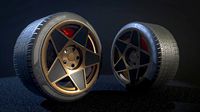 Advan wheel - pbr low poly model
