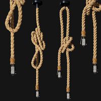 Rope style pendant lamp 016