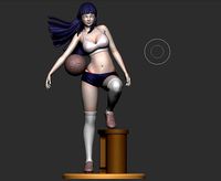 HInata Hyuga soccer Girl - fanart - statue - Print