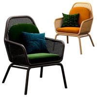 Verne Rattan Chair with Cushion