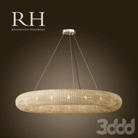 RH/ CRYSTAL HALO CHANDELIER - 59"