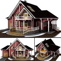 Log house - rounded log