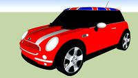 Mini Cooper (With Union Jack Roof)