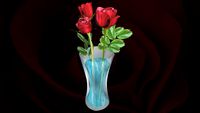 roses in a vase