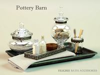 Pottery Barn Filigree Bath Accessories