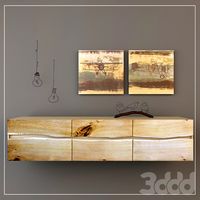 Декоративный набор с тумбой "Yasu Credenza"