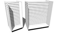 Marlite Slatwall - H Unit Display Fixtures
