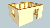 Maquette Bungalow à ossature bois