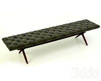 Leather Bench by Gibbings