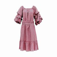 DALIS Red Square Salsa Dress