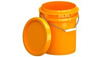 Food Grade 5l Plastic Bucket Yellow