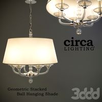 Geometric Stacked Ball Hanging Shade