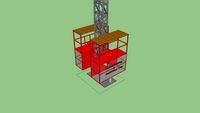 Dual Rack and Pinion Personnel/Material Hoist