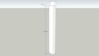 Post Velveteen Rabbit 4' 3/4' (for 2' x 4' joists, floaters)