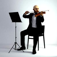 3D Scan Man Musician 029