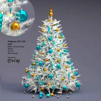 White christmas tree