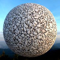 White small Gravel Pebbles material Seamles