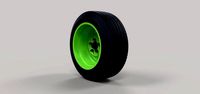 Wide car wheel