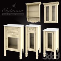 Тумбы пеналы Elghansa Ivory