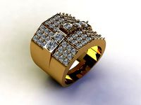 Man Ring with diamond R5