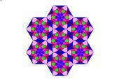Colored hexagon example
