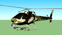 helicoptero camuflajeado