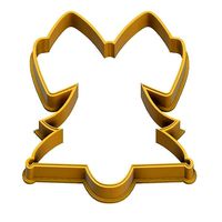 0090 Bell with a bow festive cookie cutter  | 3D