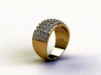 Model Man Ring jewelry in Asia with cad file design R33