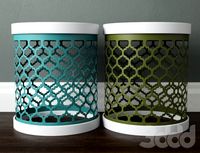 Perforated Metal Drum Tables