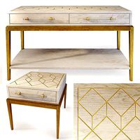 Console nightstand  Perrine Bassett mirror