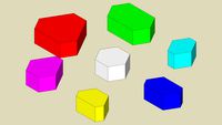 Equiangular Hexagons (Colored)