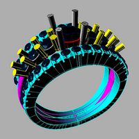 classic beauty Diamond Ring 3D print Anello fascia an 183 | 3D