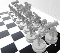 tauren ajedrez  | 3D