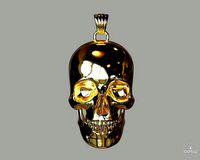 3D Printable Skull Neclace - rc | 3D