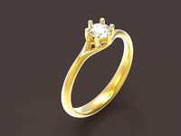 Narcissus engagment ring | 3D