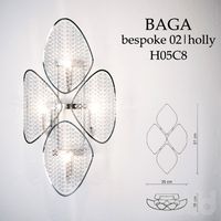 Настенный светильник BAGA holly / H05C8