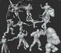 X-MEN DIORAMA X-MEN VS THE BROTHERHOOD | 3D