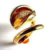 Camelia flower ring  3D print model Anello Camilli | 3D