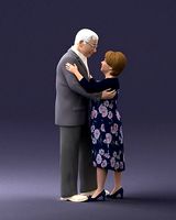 Elderly couple 0709 3D Print Ready | 3D