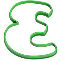 0067 Playful Number 3 cookie cutter  | 3D