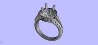 Antique Engangement Ring | 3D