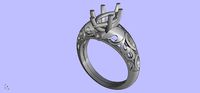 Antique Engangement Ring | 3D